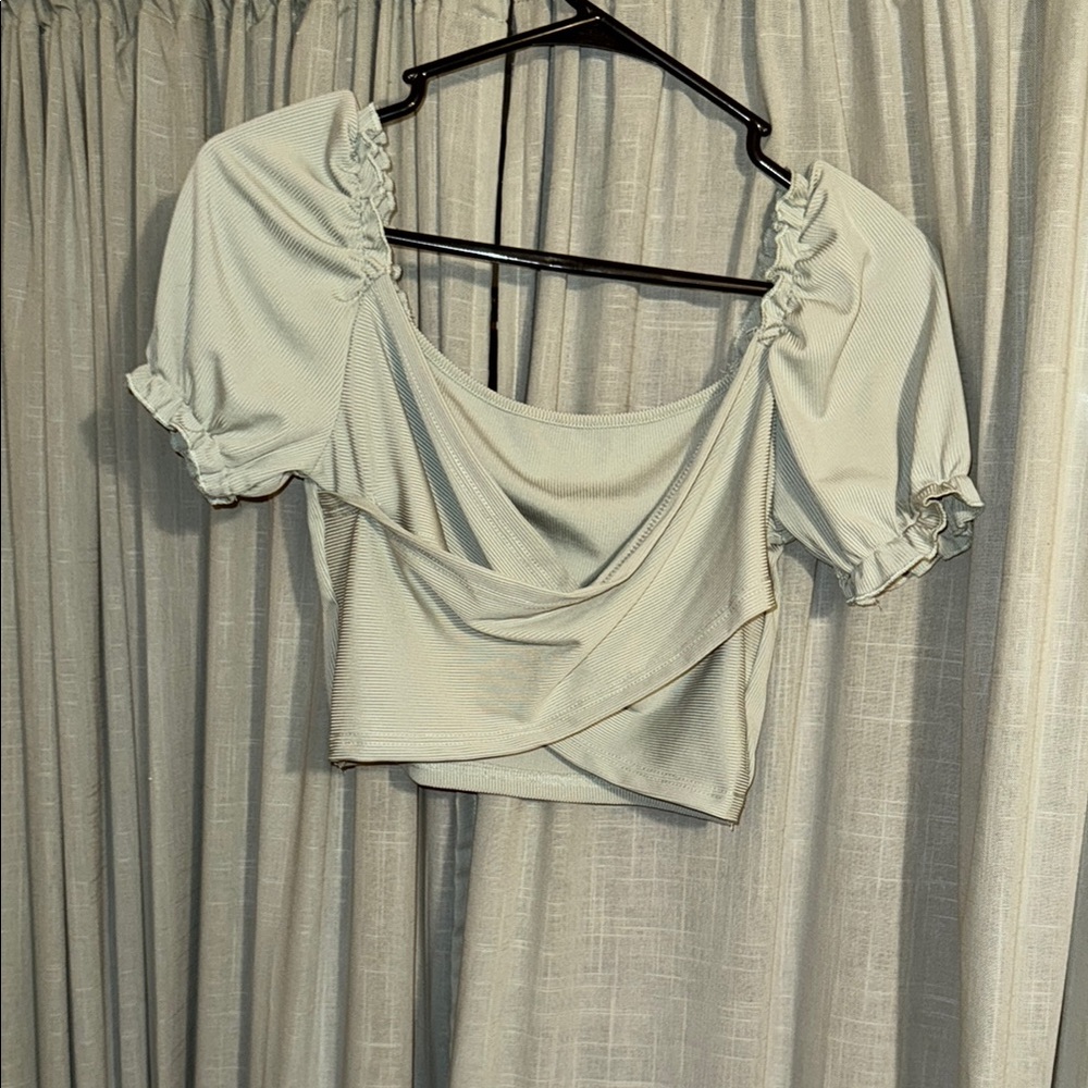 Elegant Cream Women's Top